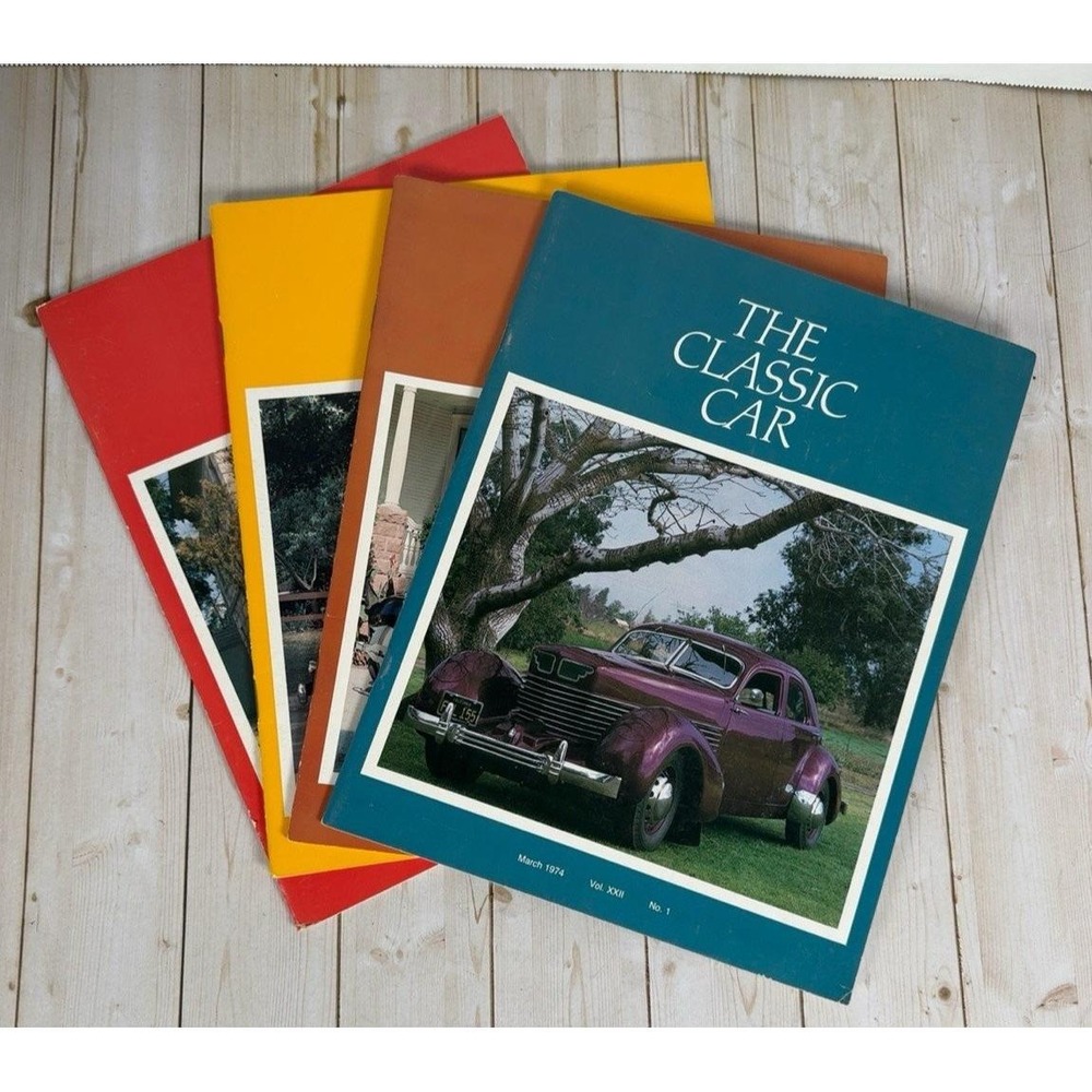 The Classic Car Magazine 1974 Full Year Vol XXII 1-4 Classic Car Club America